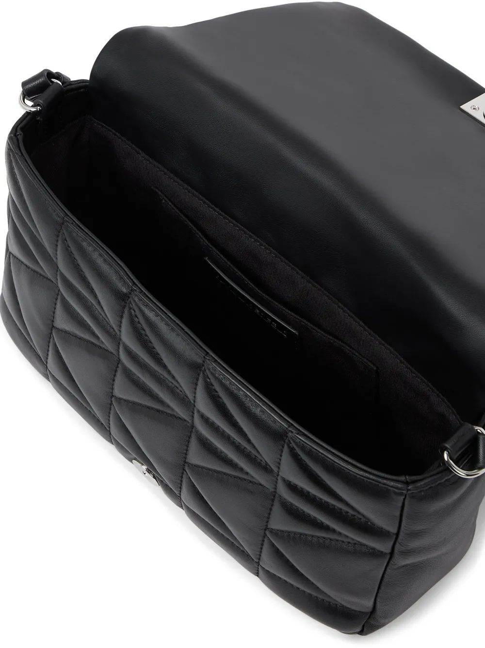 Karl Lagerfeld Medium K/kuilt Shoulder Bag In Black