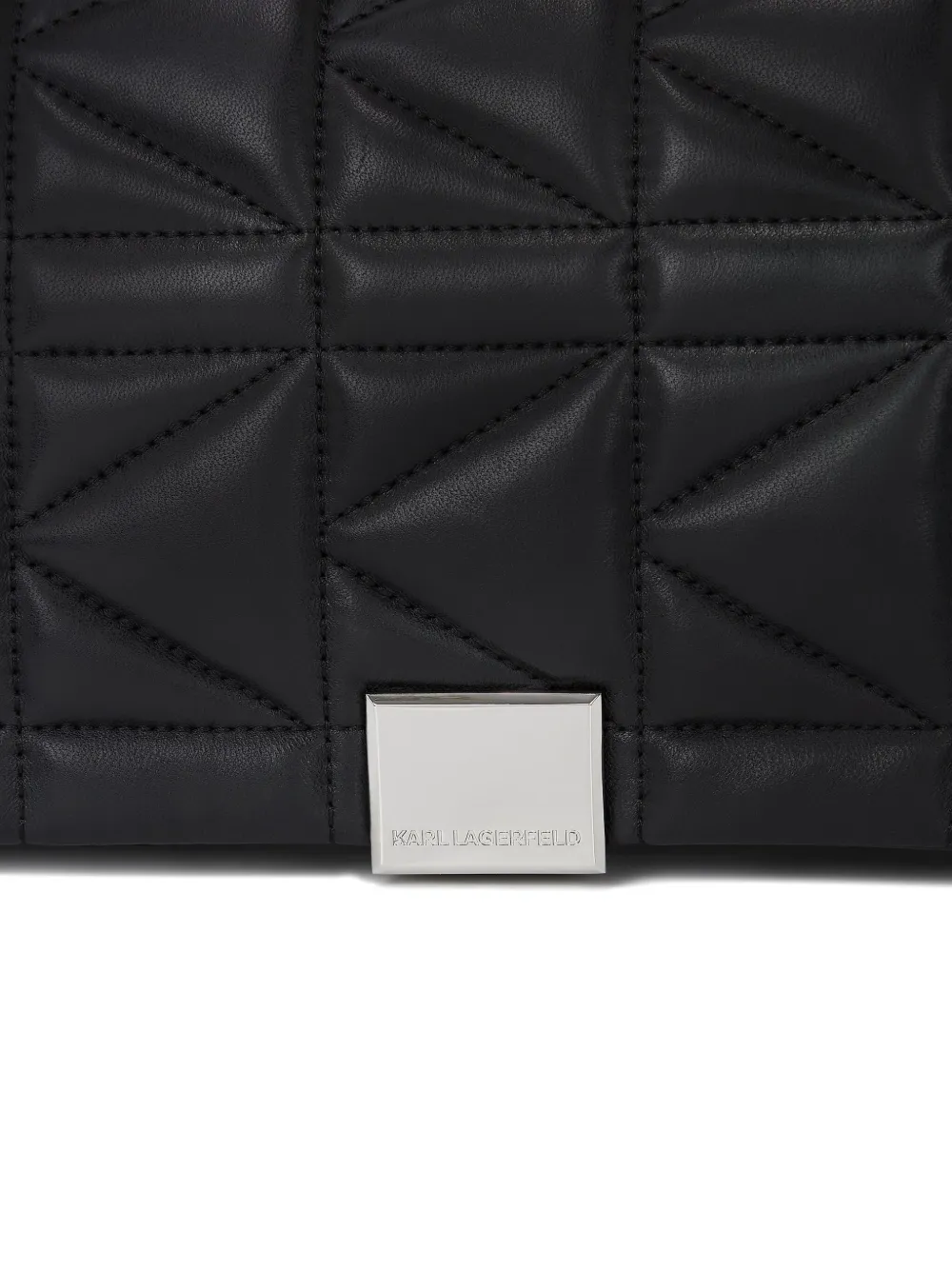 Karl Lagerfeld Medium K/kuilt Shoulder Bag In Black