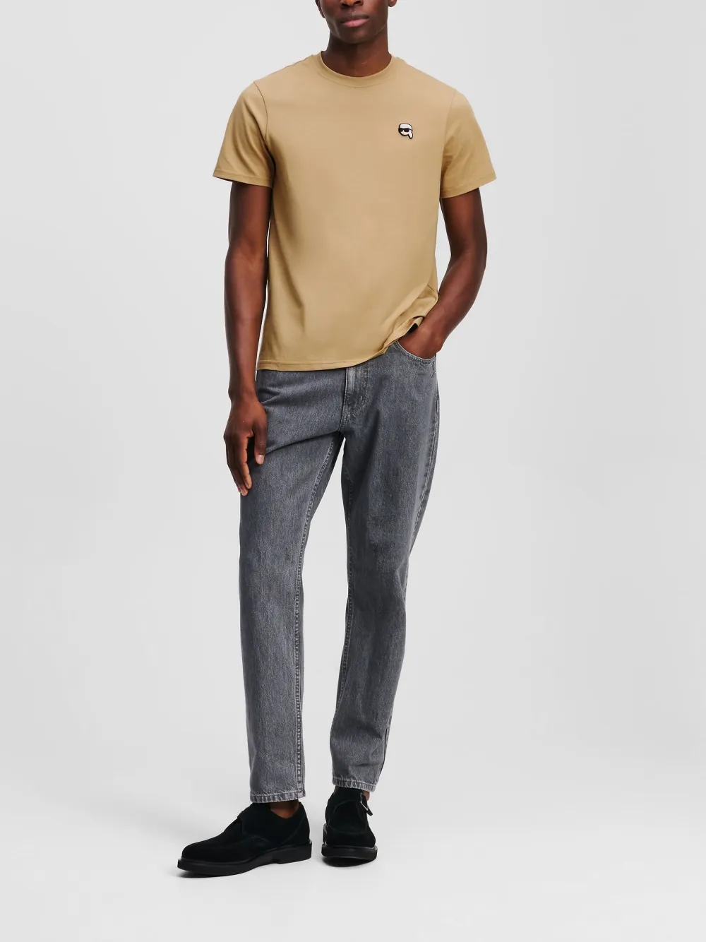 Karl Lagerfeld Ikon T-shirt Bruin