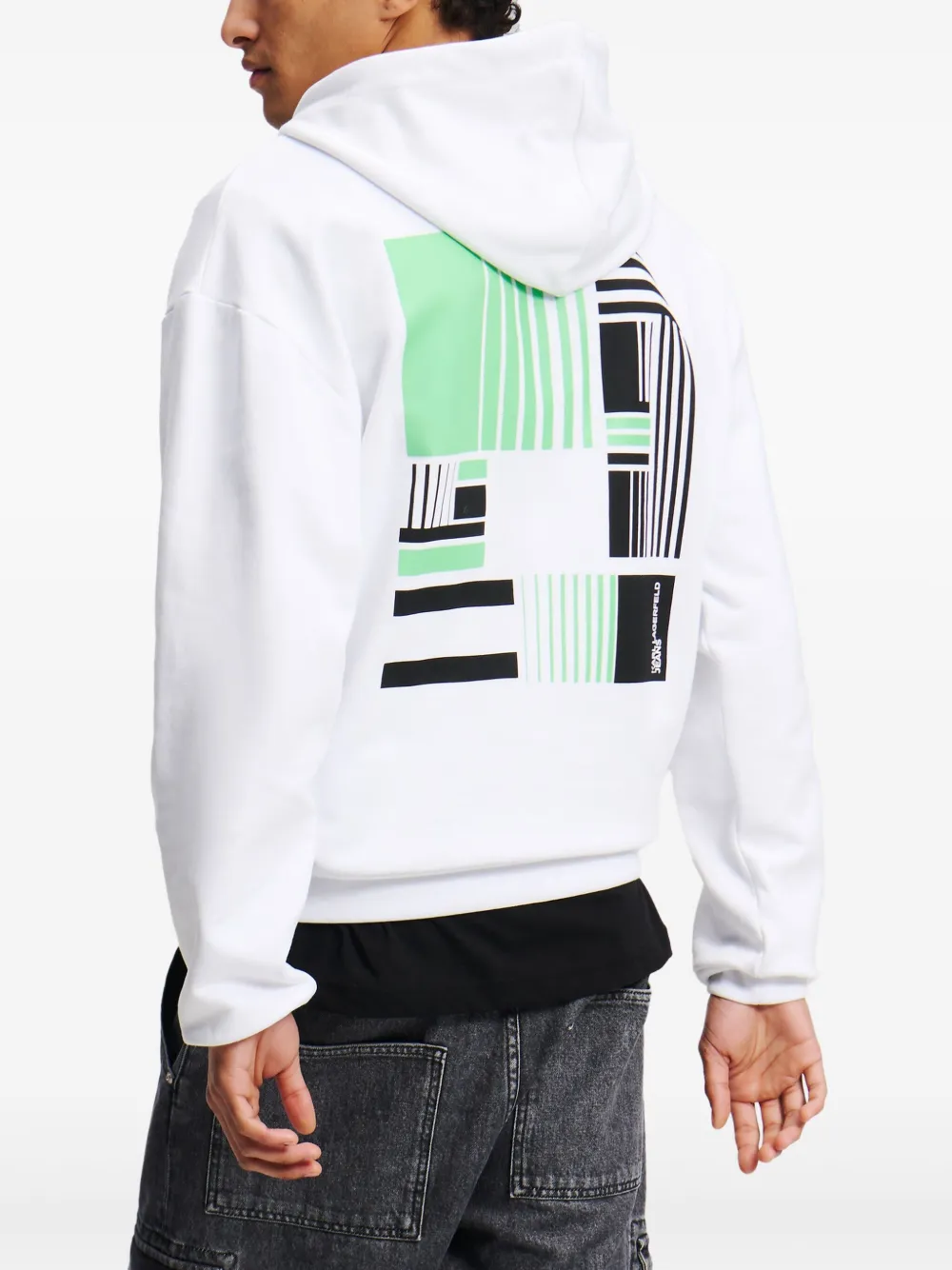 Karl Lagerfeld Jeans Hoodie met print - Wit