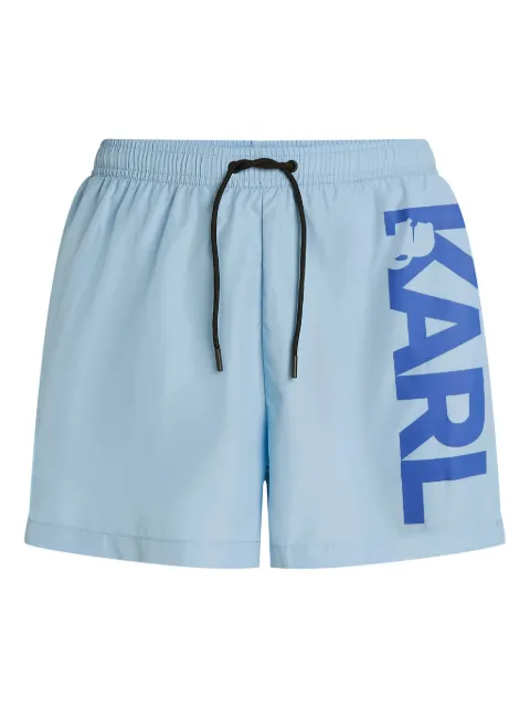 Karl Lagerfeld shorts de playa con logo estampado