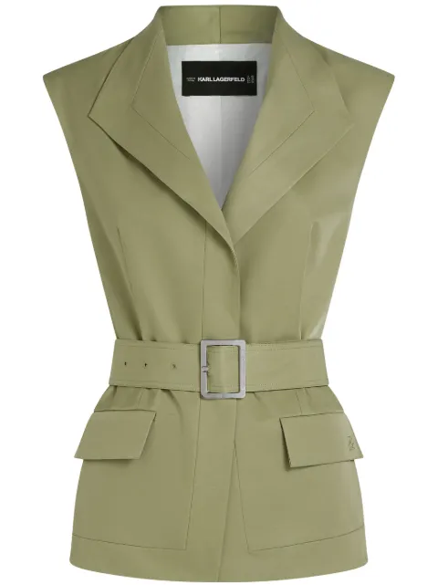 Karl Lagerfeld belted waistcoat