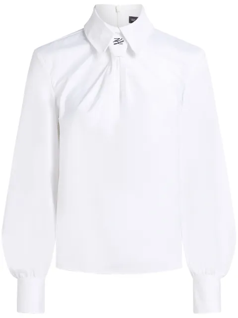 Karl Lagerfeld tie-detail blouse