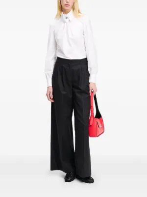 カールラガーフェルド　スーツ　セットアップ　ノーカラージャケット　スカート　茶 Karl Lagerfeld（カール・ラガーフェルド）ウィメンズ - FARFETCH