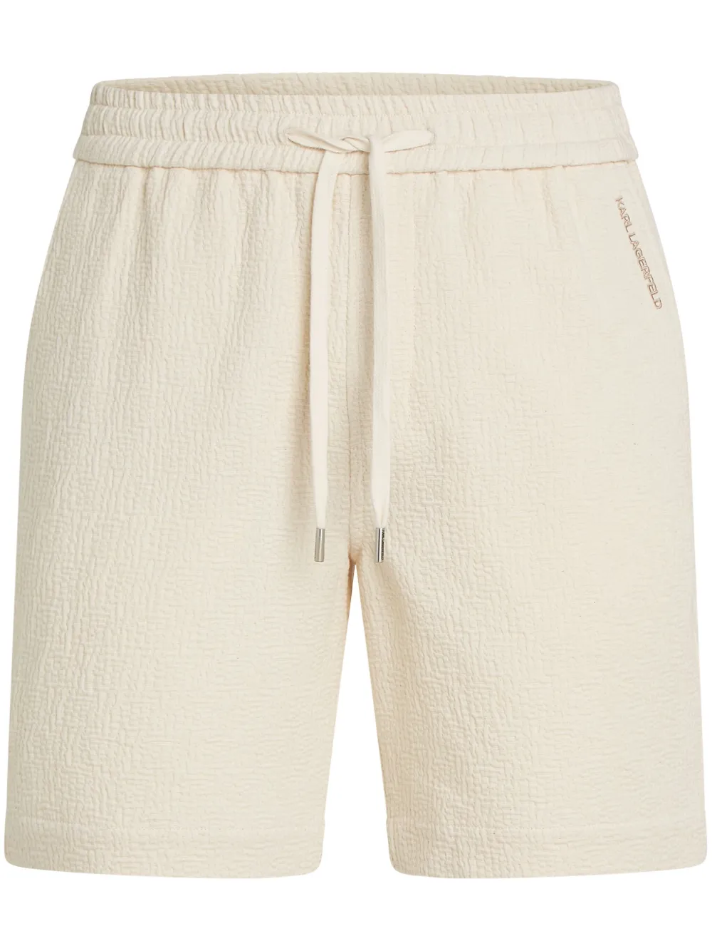 Karl Lagerfeld Katoenen bambula shorts Beige