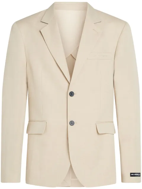 Karl Lagerfeld blazer con solapa de muesca