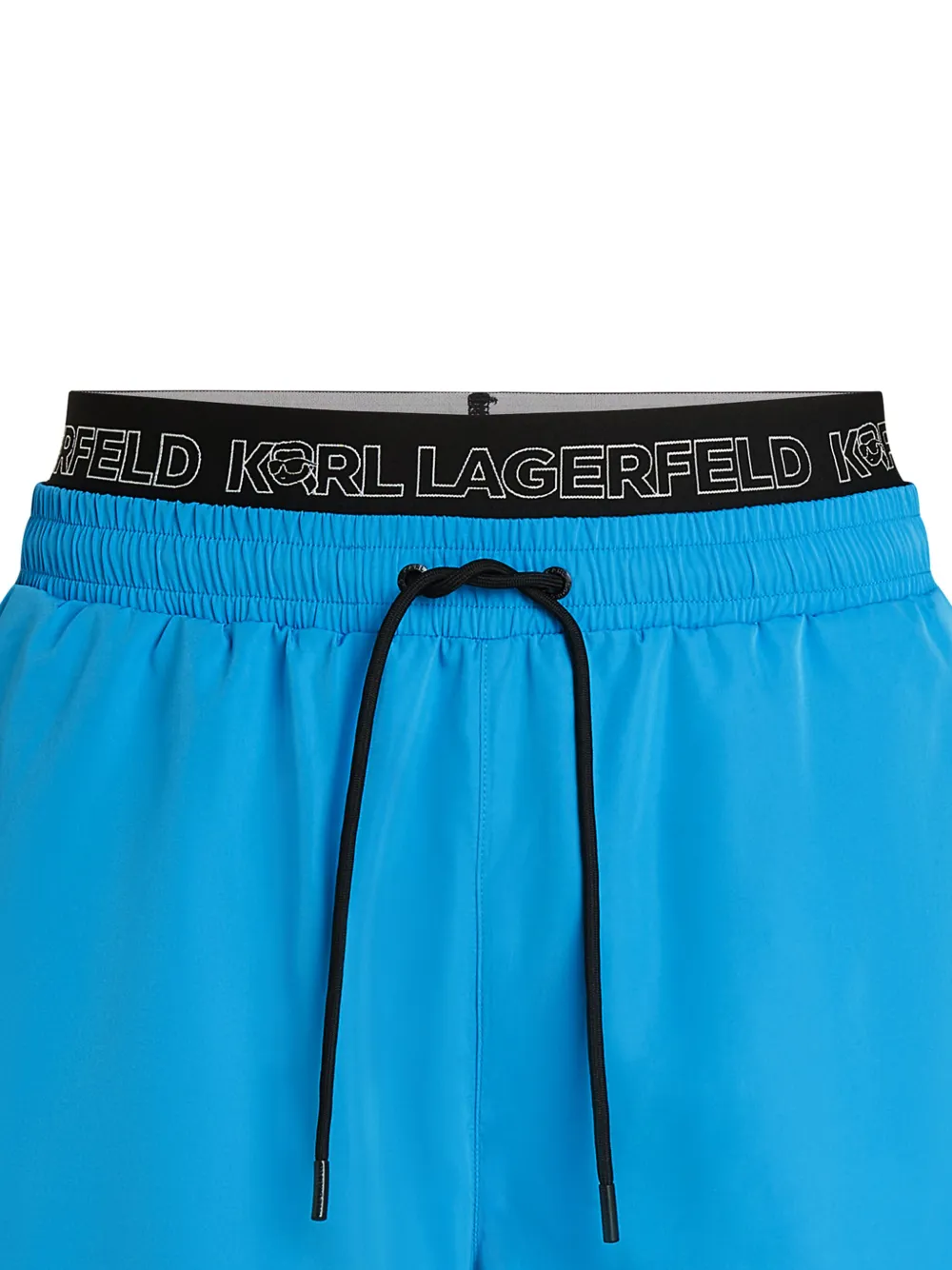Karl Lagerfeld Ikon Swim Shorts In Blue