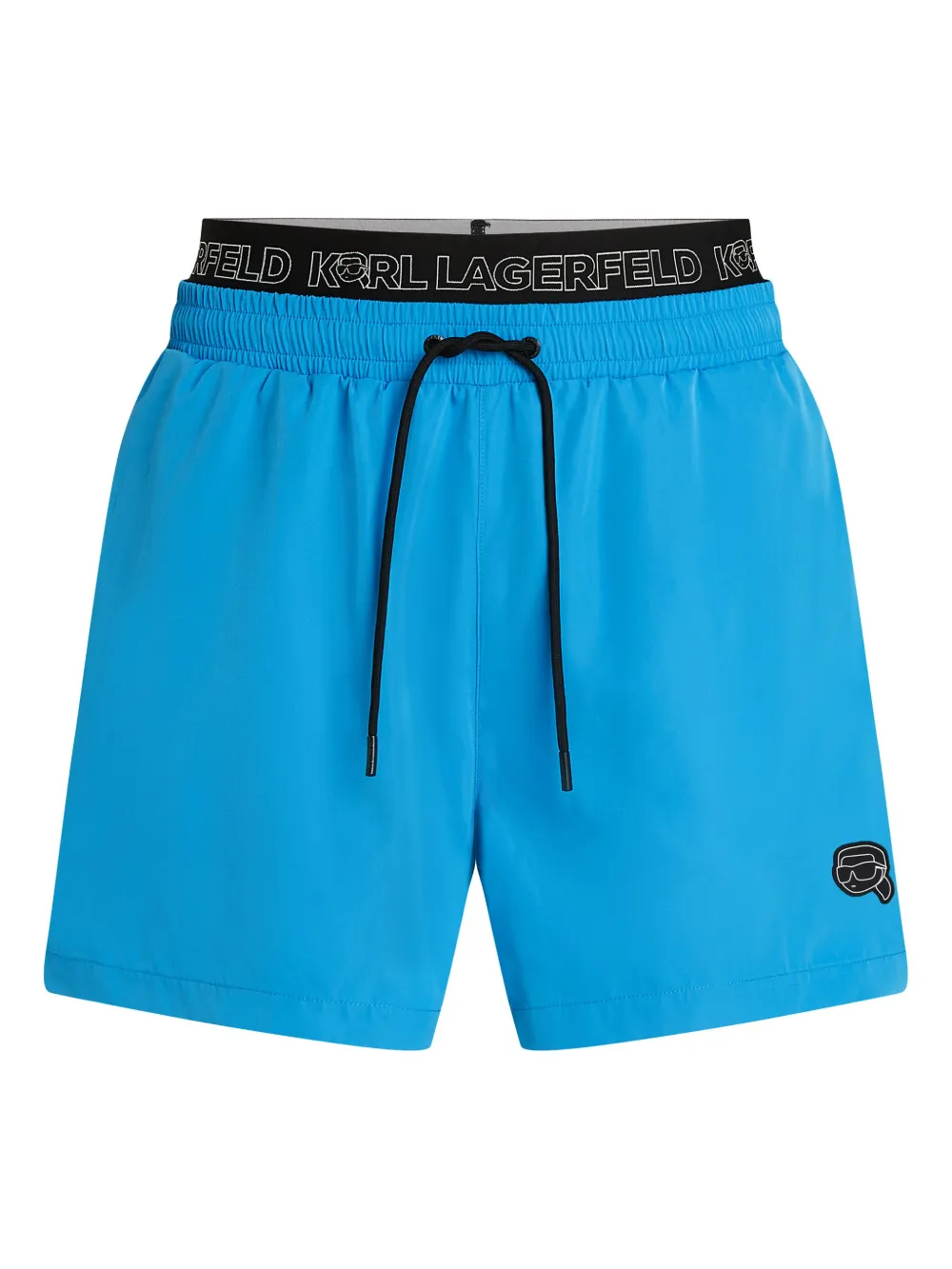 Karl Lagerfeld Ikon Swim Shorts In Blue
