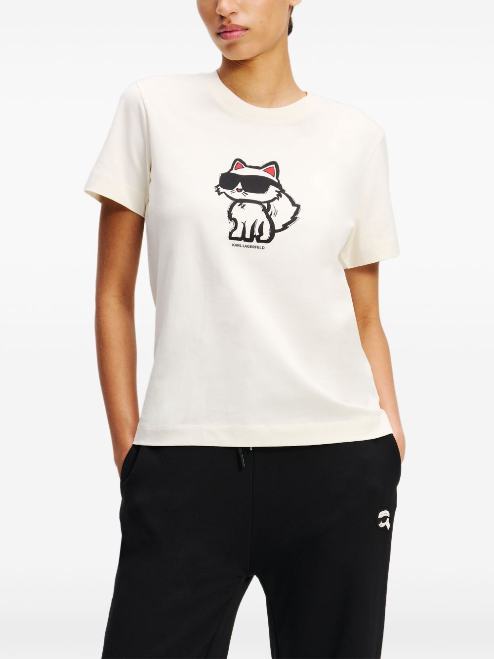 Karl Lagerfeld T-shirt met print - Wit