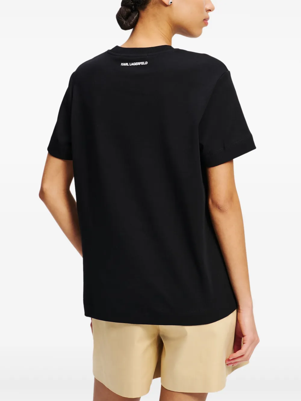 Karl Lagerfeld T-shirt met print Zwart