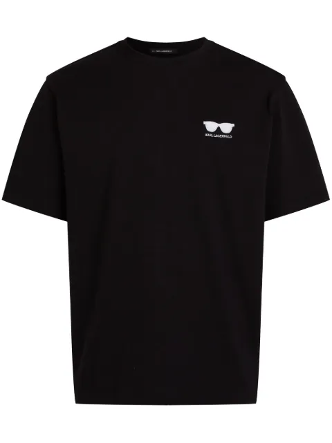 Karl Lagerfeld embroidered T-shirt