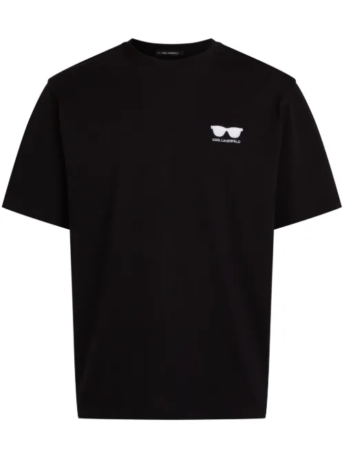 T-shirt à broderies - Karl Lagerfeld - Modalova