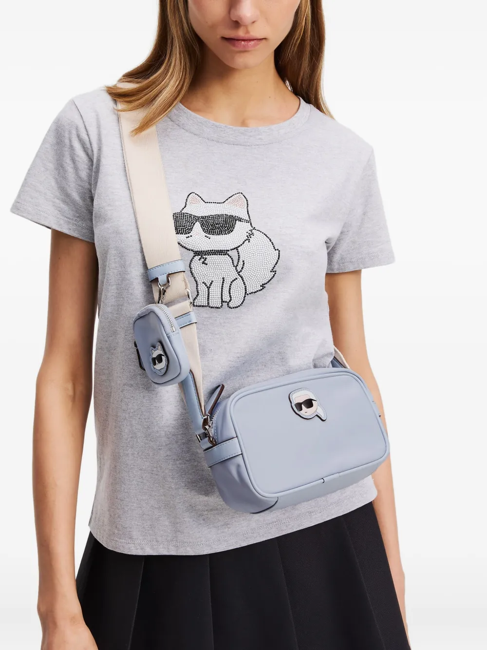 Karl Lagerfeld Ikon crossbodytas Blauw