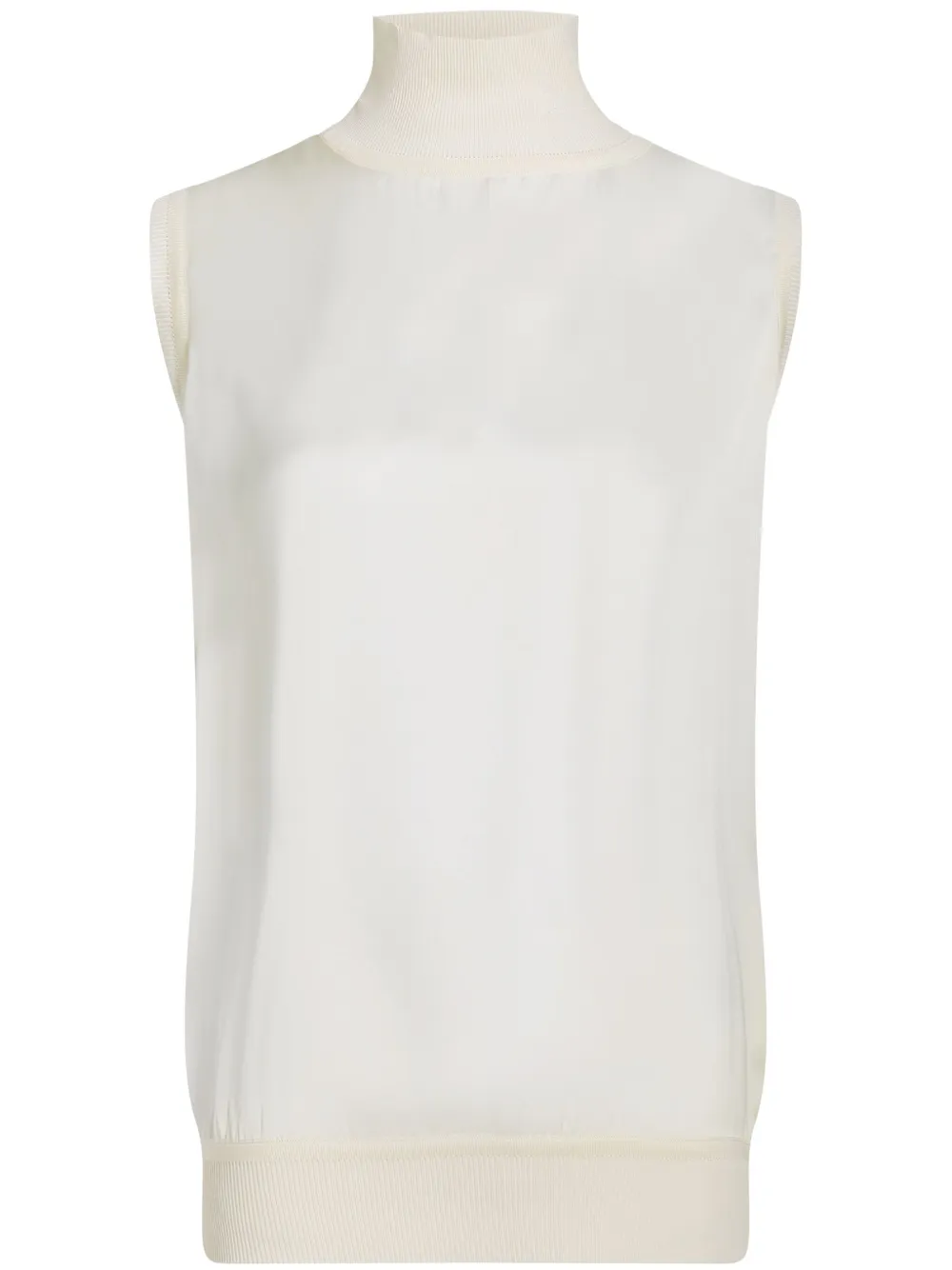 Karl Lagerfeld Top met hoge hals Beige