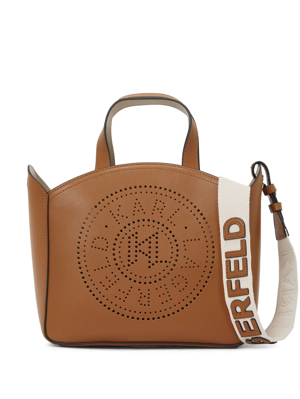 Karl Lagerfeld petit sac à main à motif K/Circle | marron | Image 1