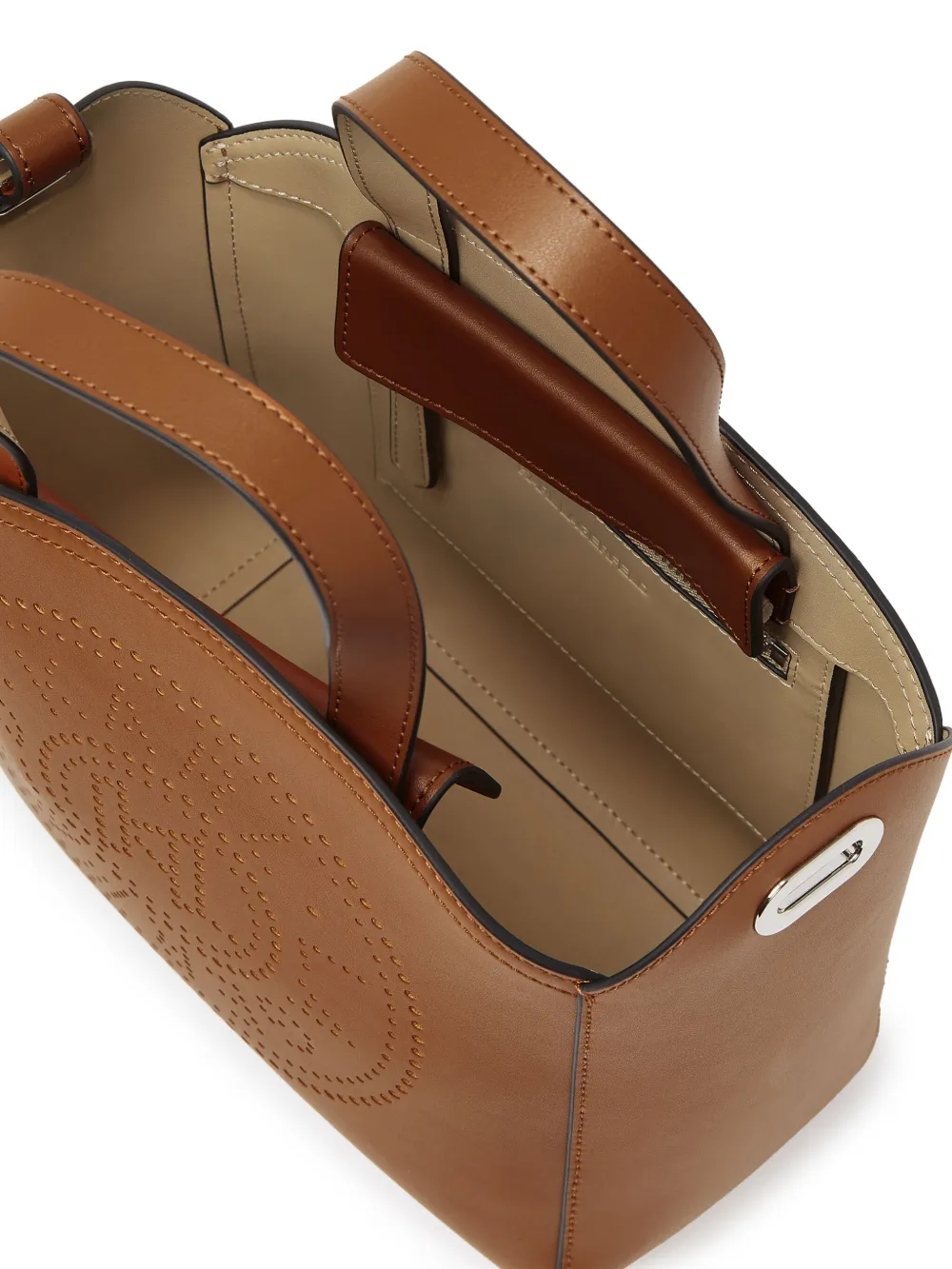 Karl Lagerfeld Kleine K Circle tas Bruin