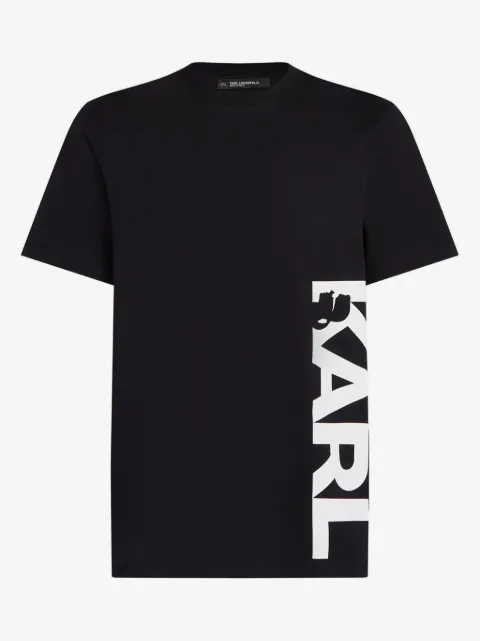 Karl Lagerfeld logo-print beach T-shirt
