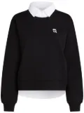 Karl Lagerfeld Ikon two-tone sweatshirt - Black