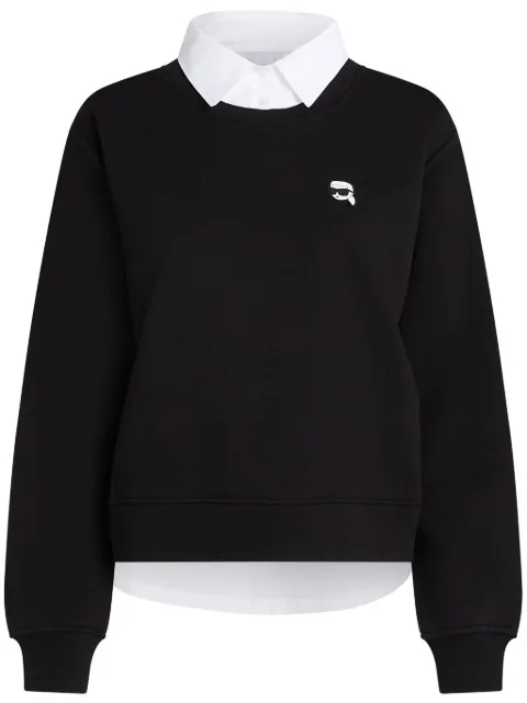 Karl Lagerfeld sweat Ikon à design bicolore