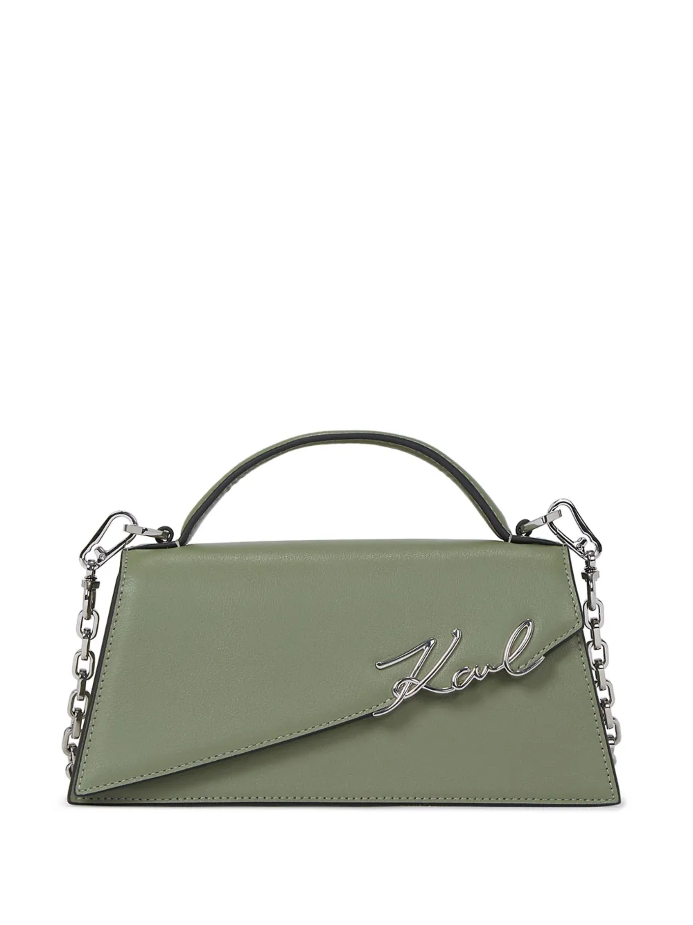 Karl Lagerfeld Signature ショルダーバッグ - グリーン Karl Lagerfeld Signature ショルダーバッグ - グリーン