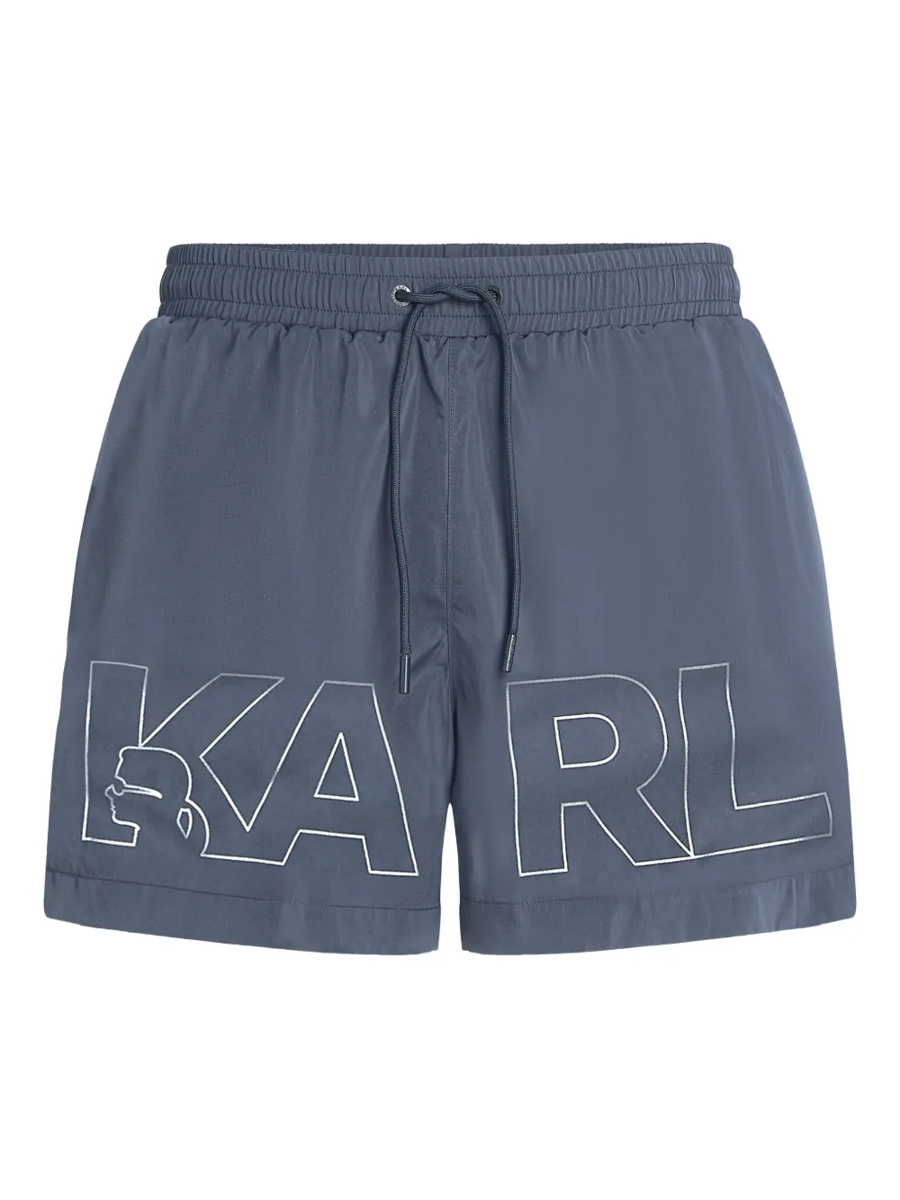 Karl Lagerfeld Zwembroek met logoprint Blauw