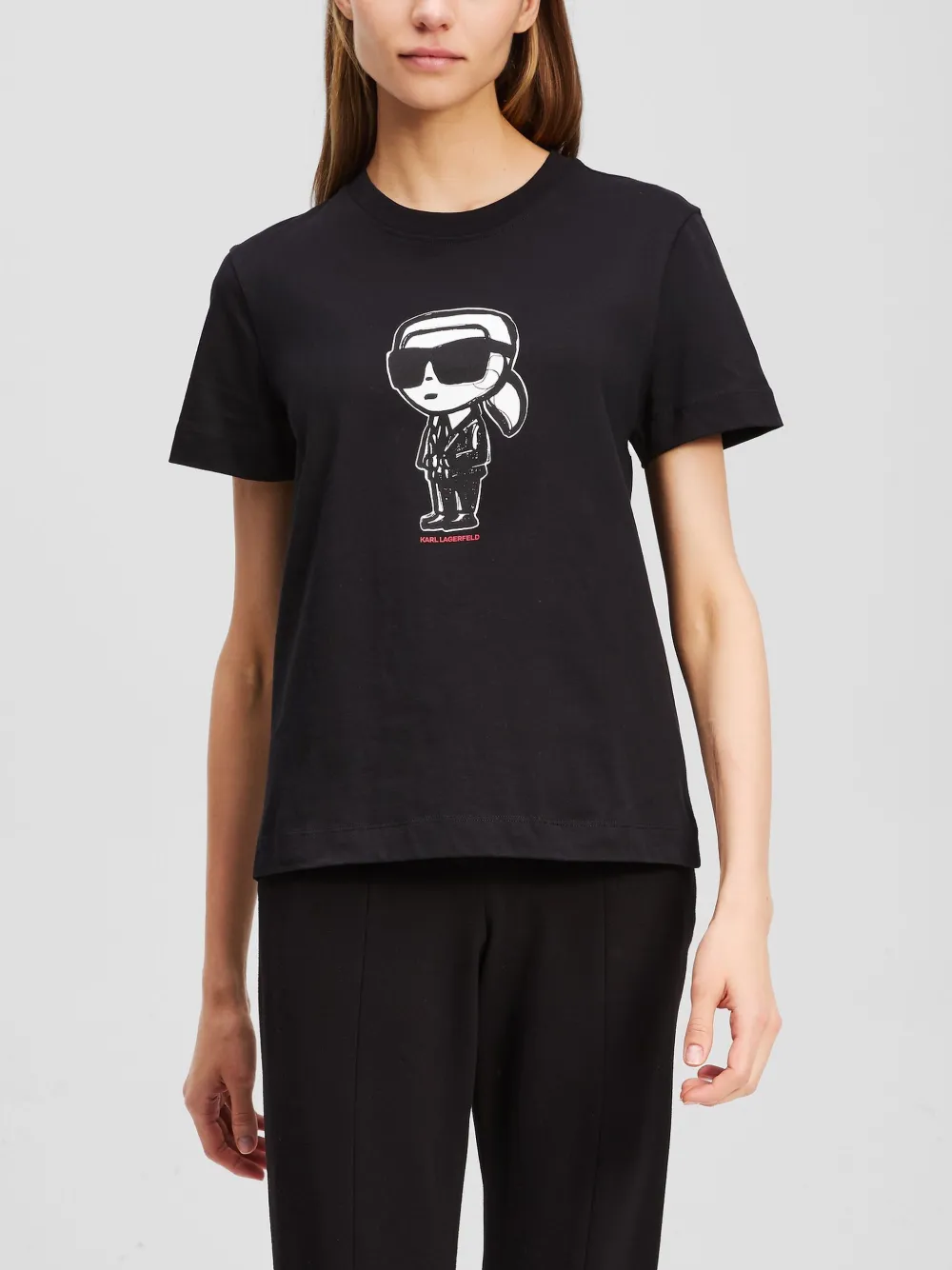 Karl Lagerfeld Ikon T-shirt Zwart