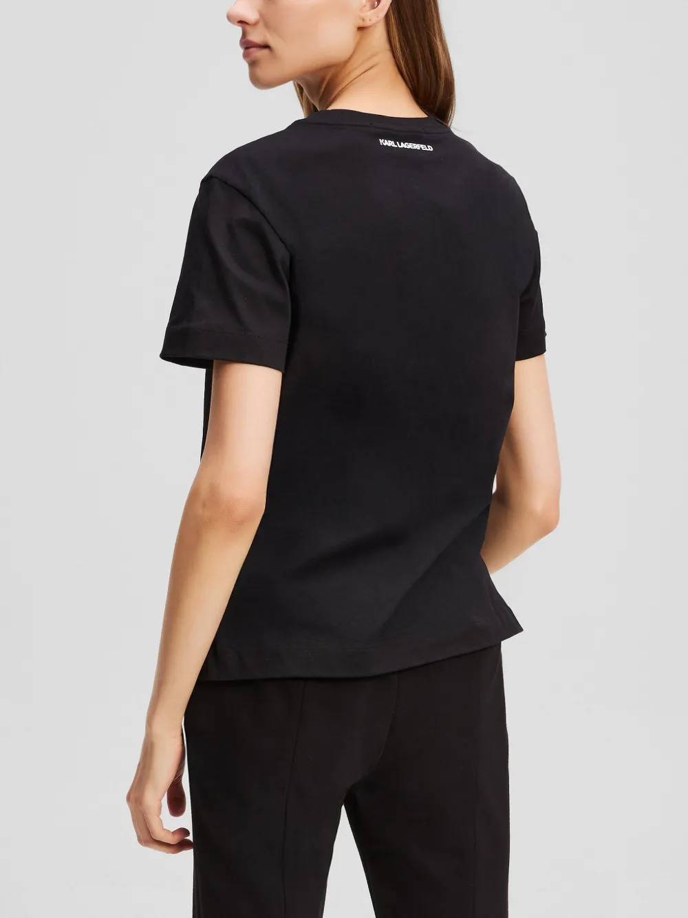 Karl Lagerfeld Ikon T-shirt Zwart