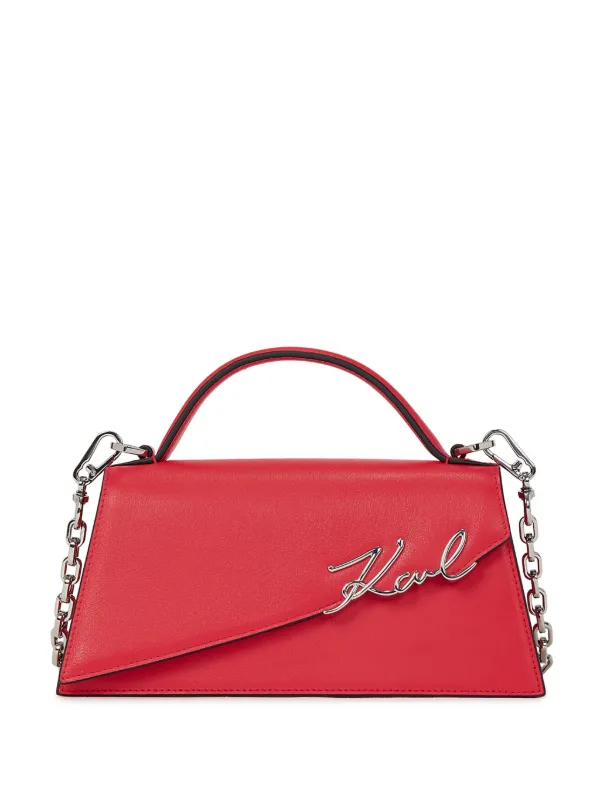 Karl Lagerfeld Sacoche Signature Rouge FARFETCH FR