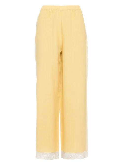 ERES pantalon Lagune en lin - Jaune - ERES - Modalova