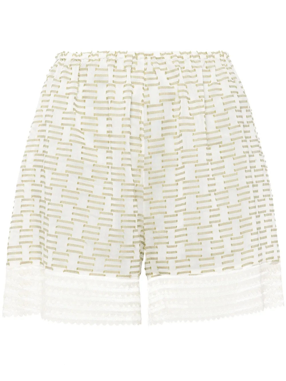 ERES Shorts con fantasia geometrica - Verde