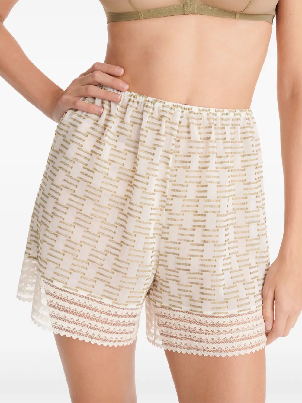 ERES Shorts met geometrisch patroon Groen