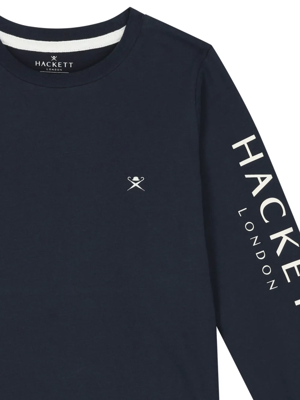 Hackett Kids T-shirt met logoprint Blauw