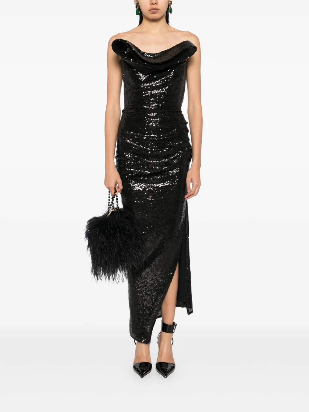 Maticevski Exhilarate gown - Zwart