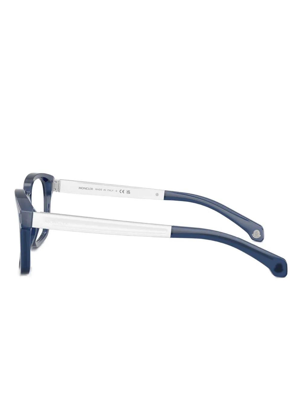 Moncler Eyewear Bril met rechthoekig montuur Blauw
