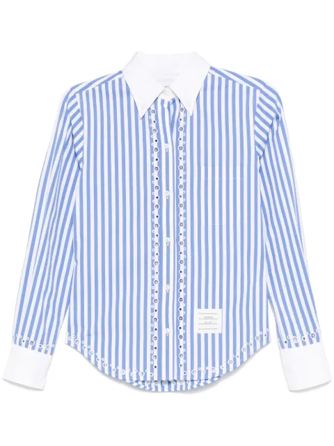 Thom Browne broderie-anglaise striped shirt