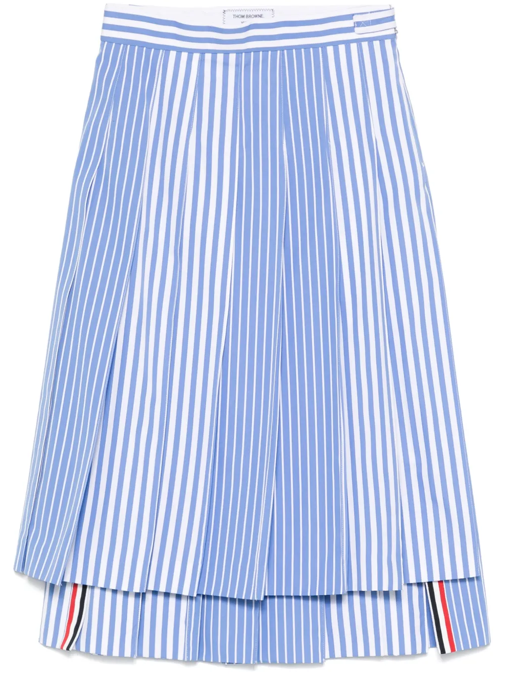 Thom Browne falda midi con motivo de rayas | azul | Image 1