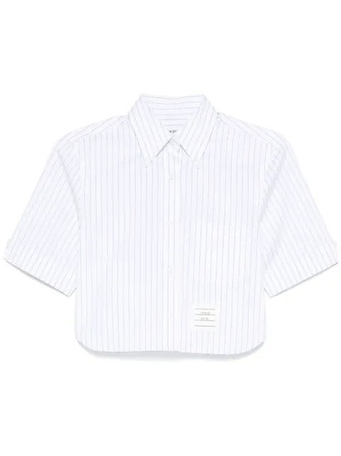Thom Browne cropped striped shirt