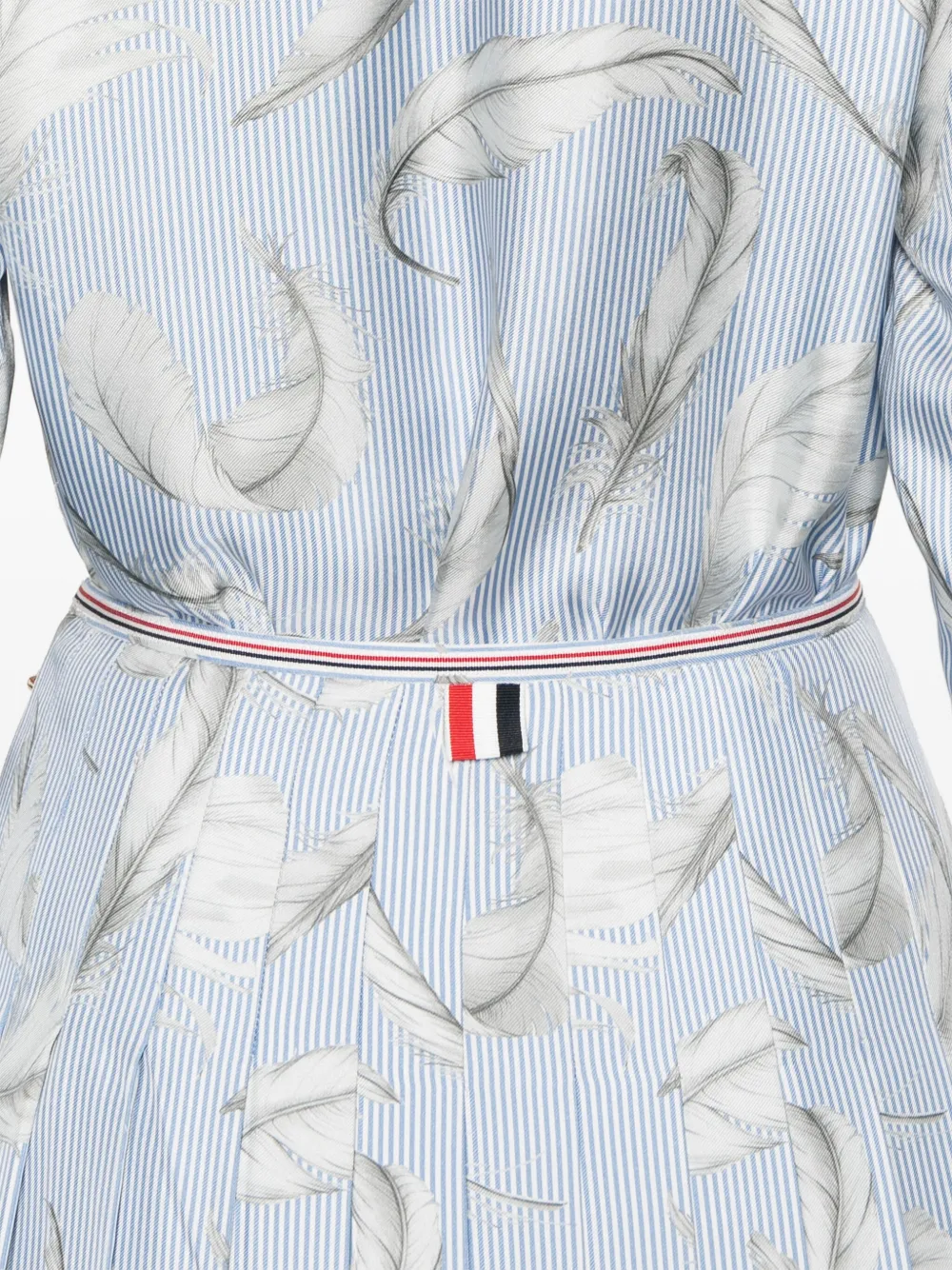 Thom Browne Blouse met verenprint Blauw