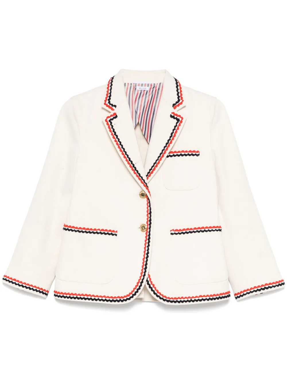 Thom Browne blazer con rayas RWB | blanco | Image 1