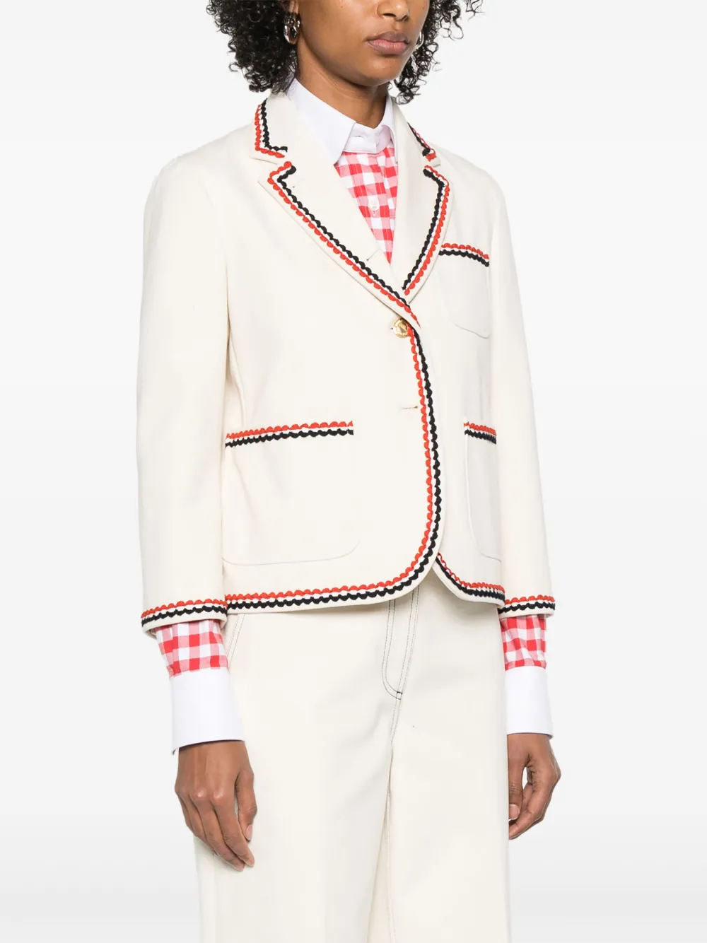 Thom Browne Blazer met RWB-streep Wit