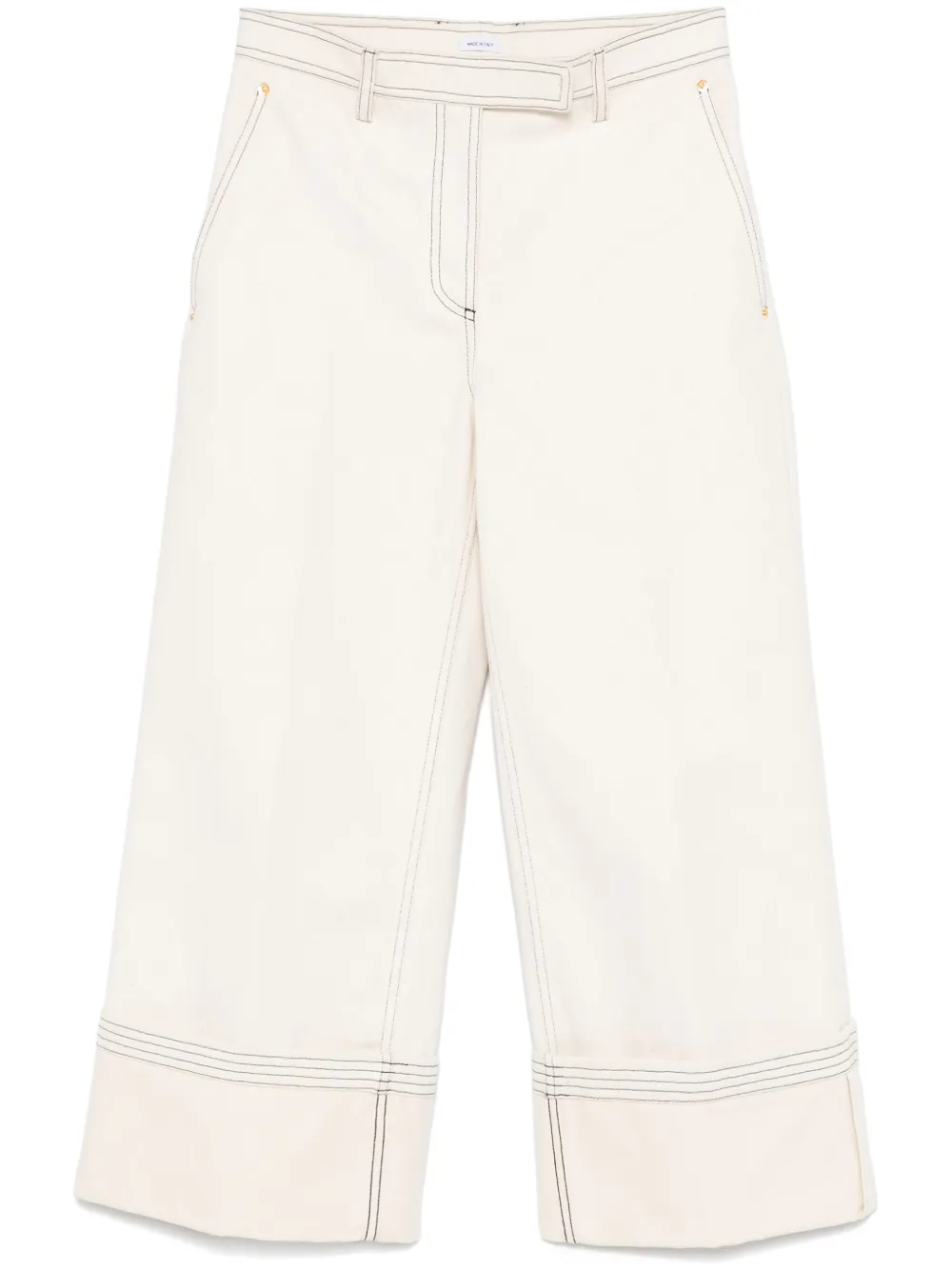 Thom Browne jeans anchos con cinturón | neutro | Image 1