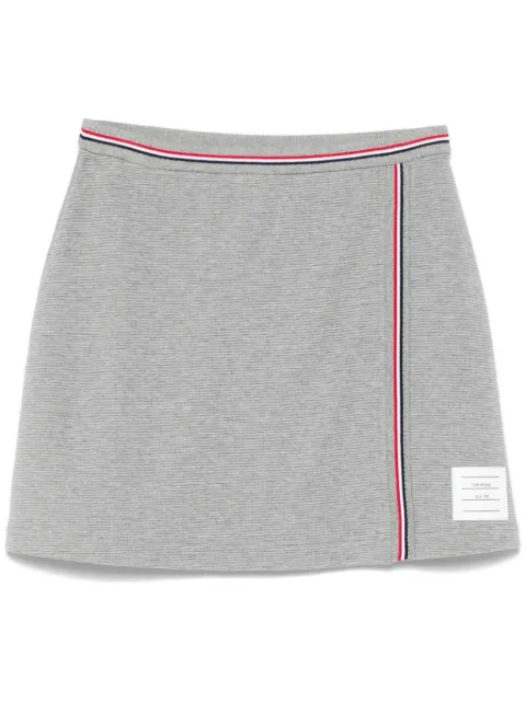 Thom Browne falda corta de tejido gofrado