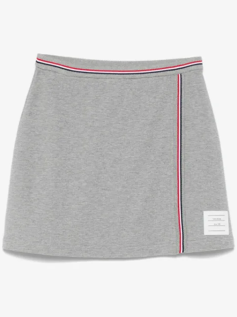 Thom Browne falda corta de tejido gofrado