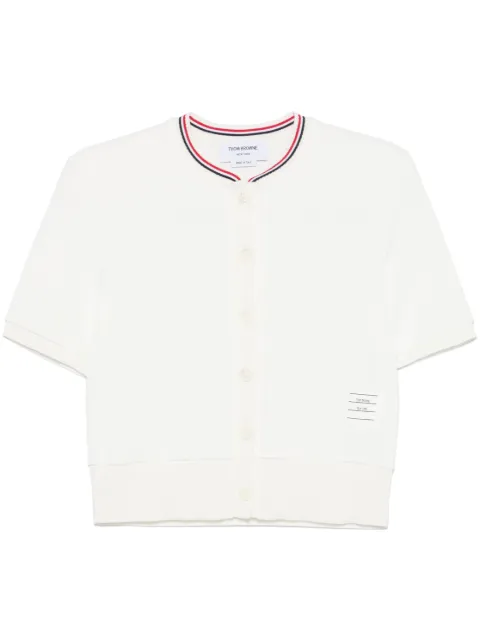 Thom Browne RWB-stripe cotton cardigan