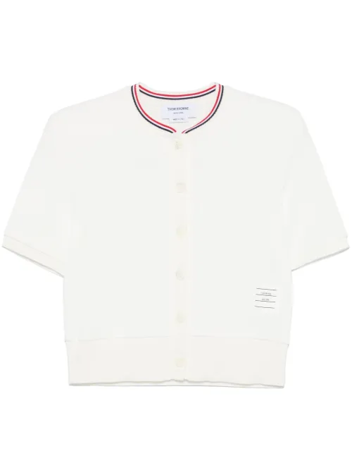 Cardigan à rayures tricolores - Thom Browne - Modalova