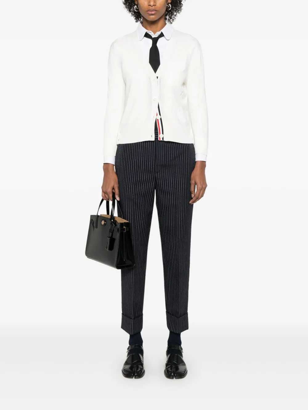 Thom Browne feather-intarsia cotton cardigan | Cardigans | Image 2