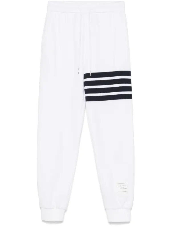 Thom Browne Classic Loopback 4-bar Sweatpants in White