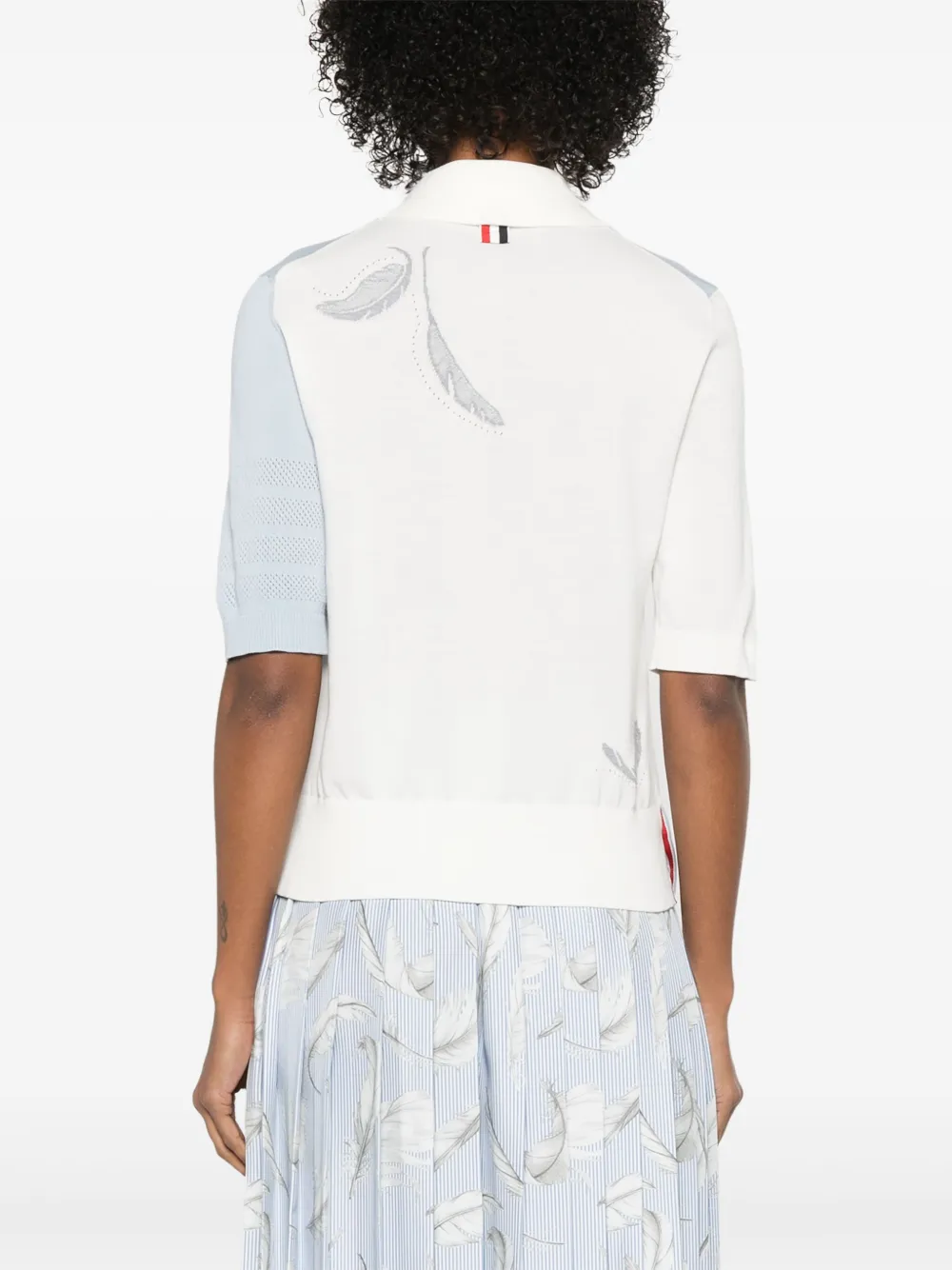 Thom Browne Gebreide polotop Blauw