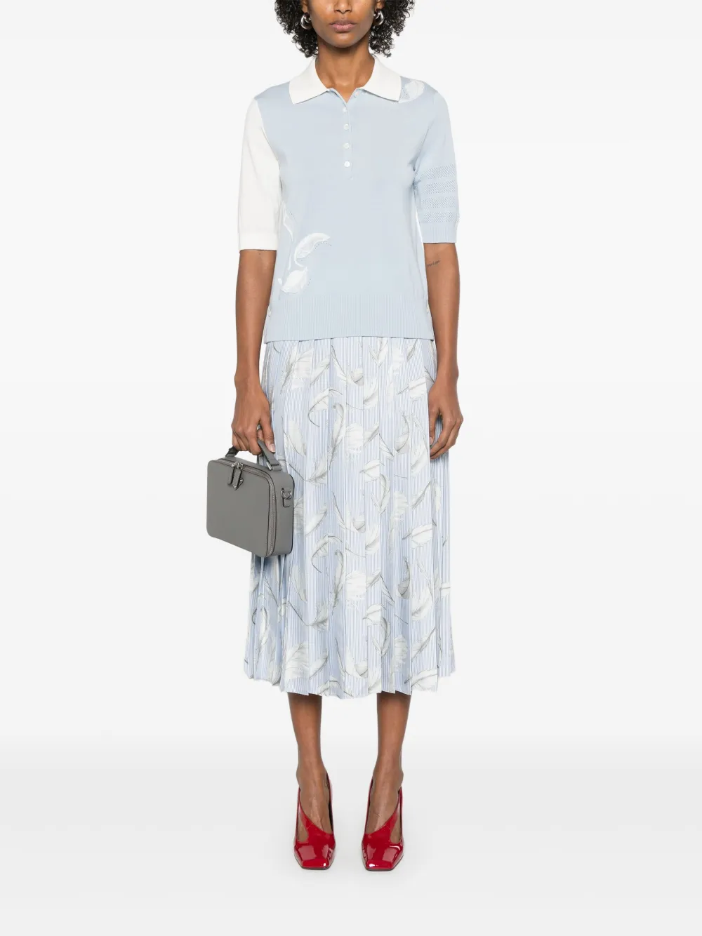 Thom Browne Gebreide polotop - Blauw