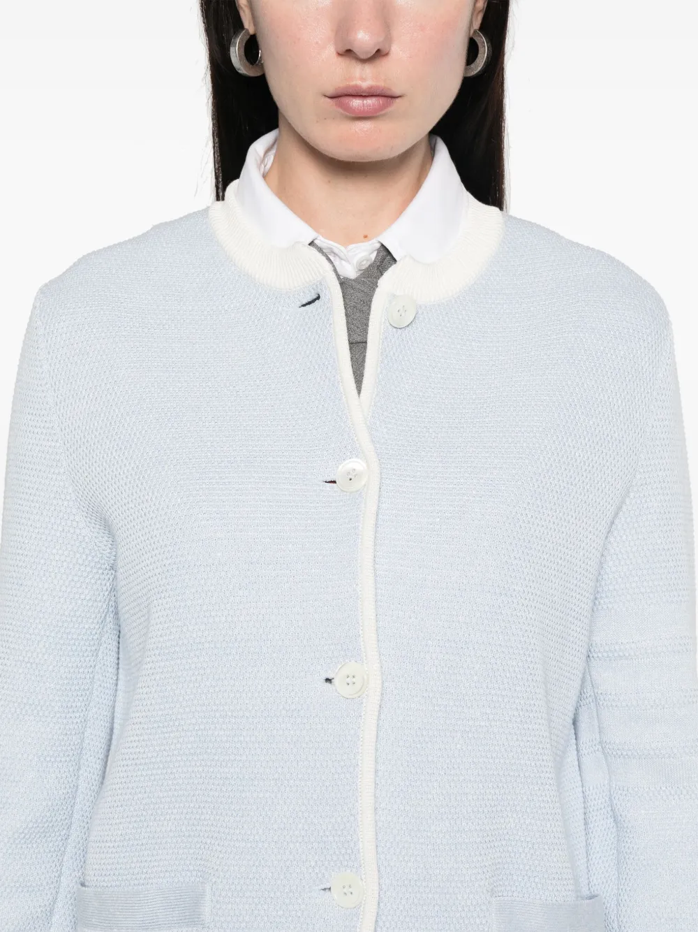 Thom Browne Jack met honingraat-gebreide Blauw